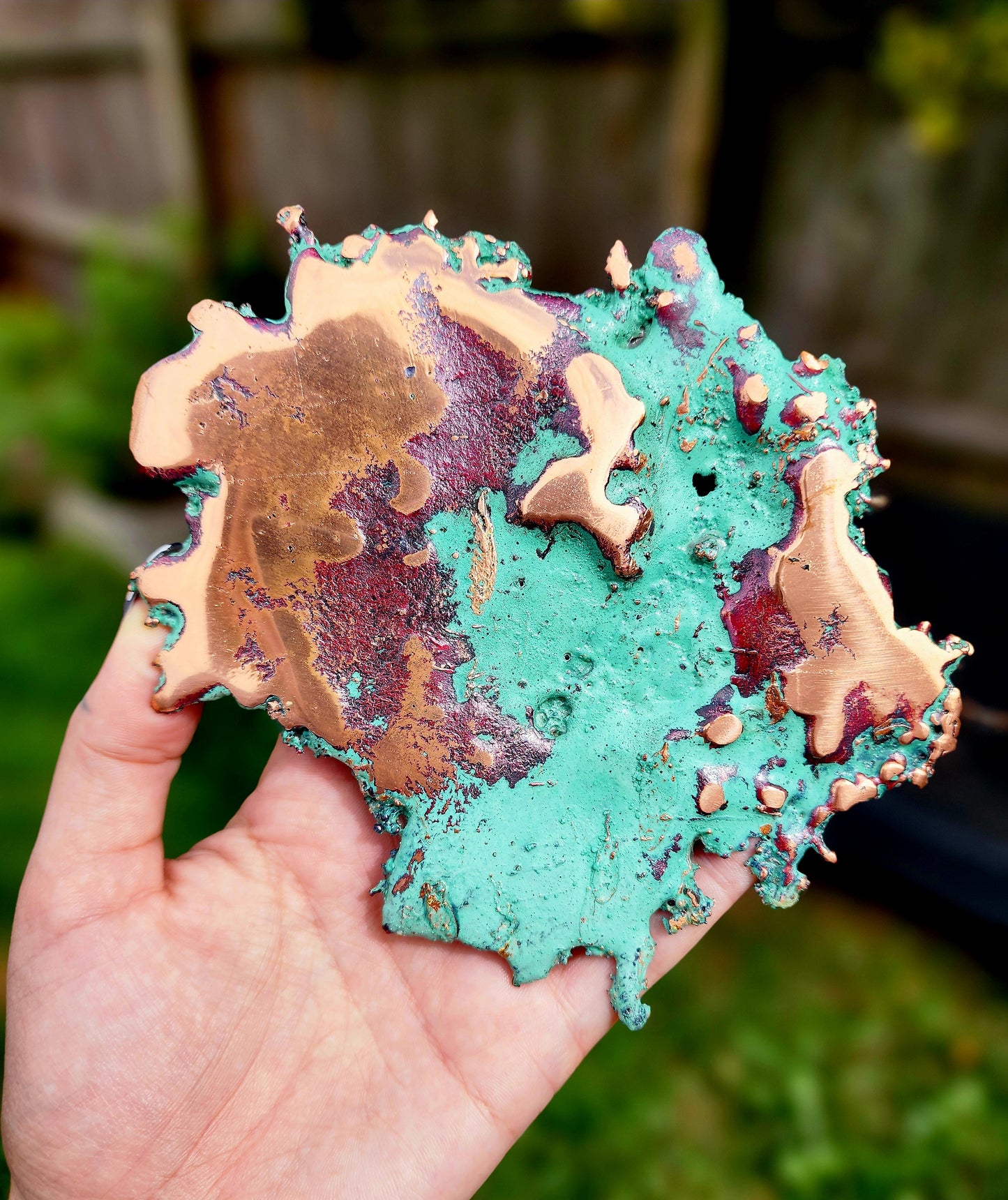 Oxidized "Splash" Copper