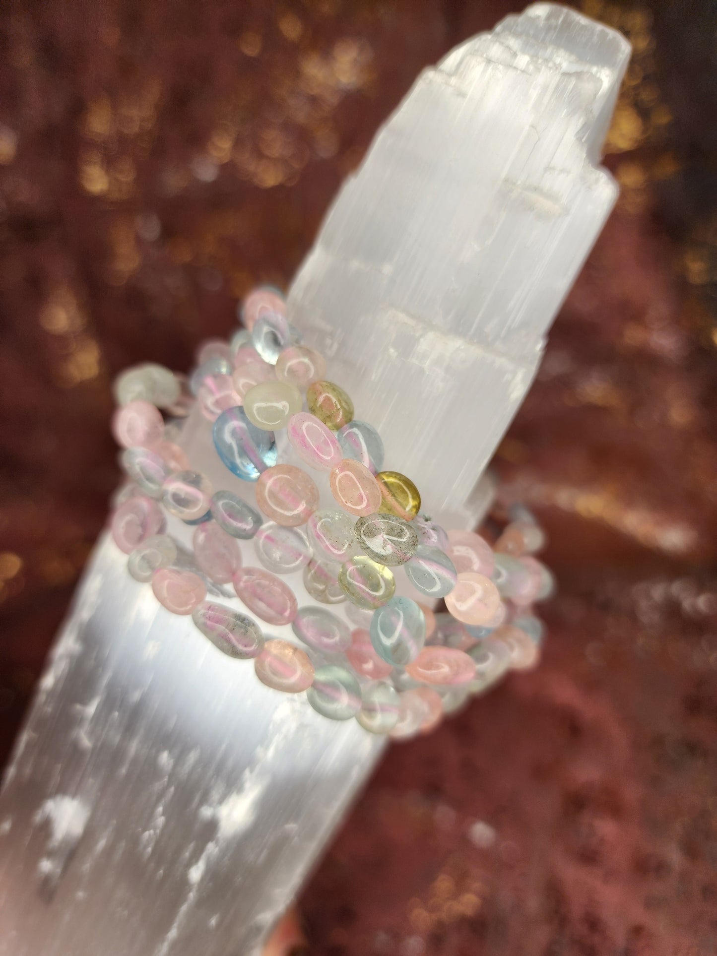 Morganite Tumble Bracelet