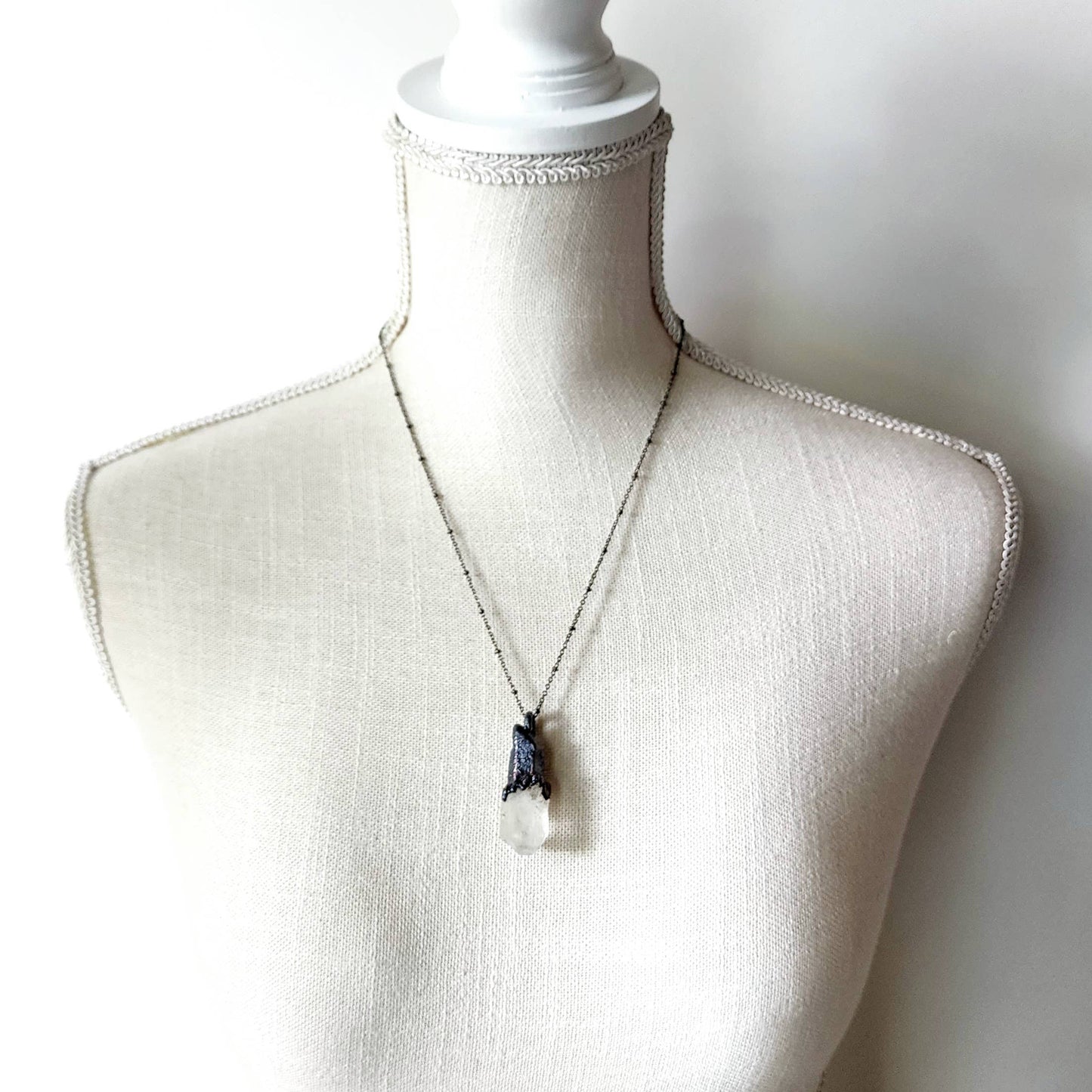 Quartz Scepter Wand Necklace