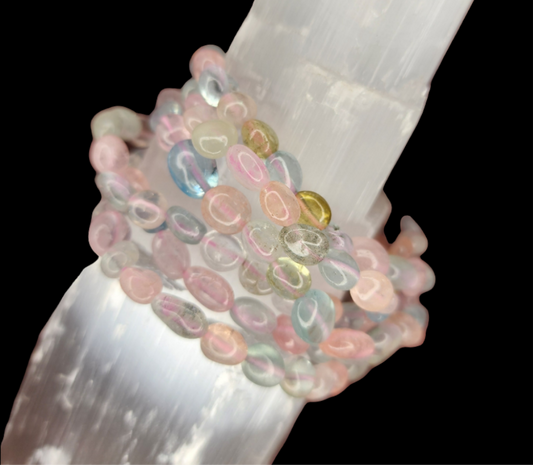 Morganite Tumble Bracelet
