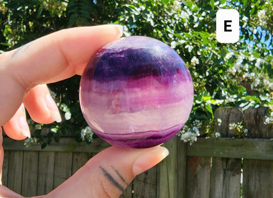 Purple/Magenta Fluorite Spheres