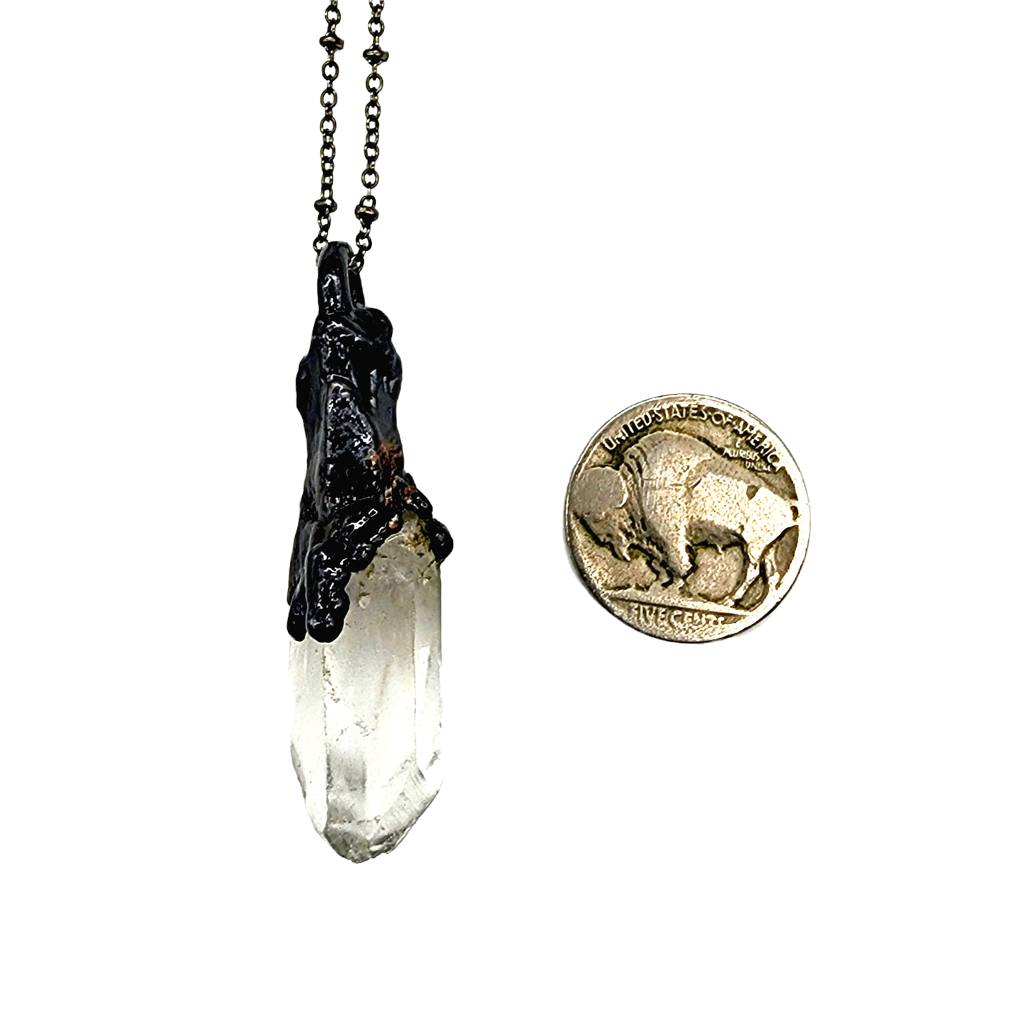 Quartz Scepter Wand Necklace