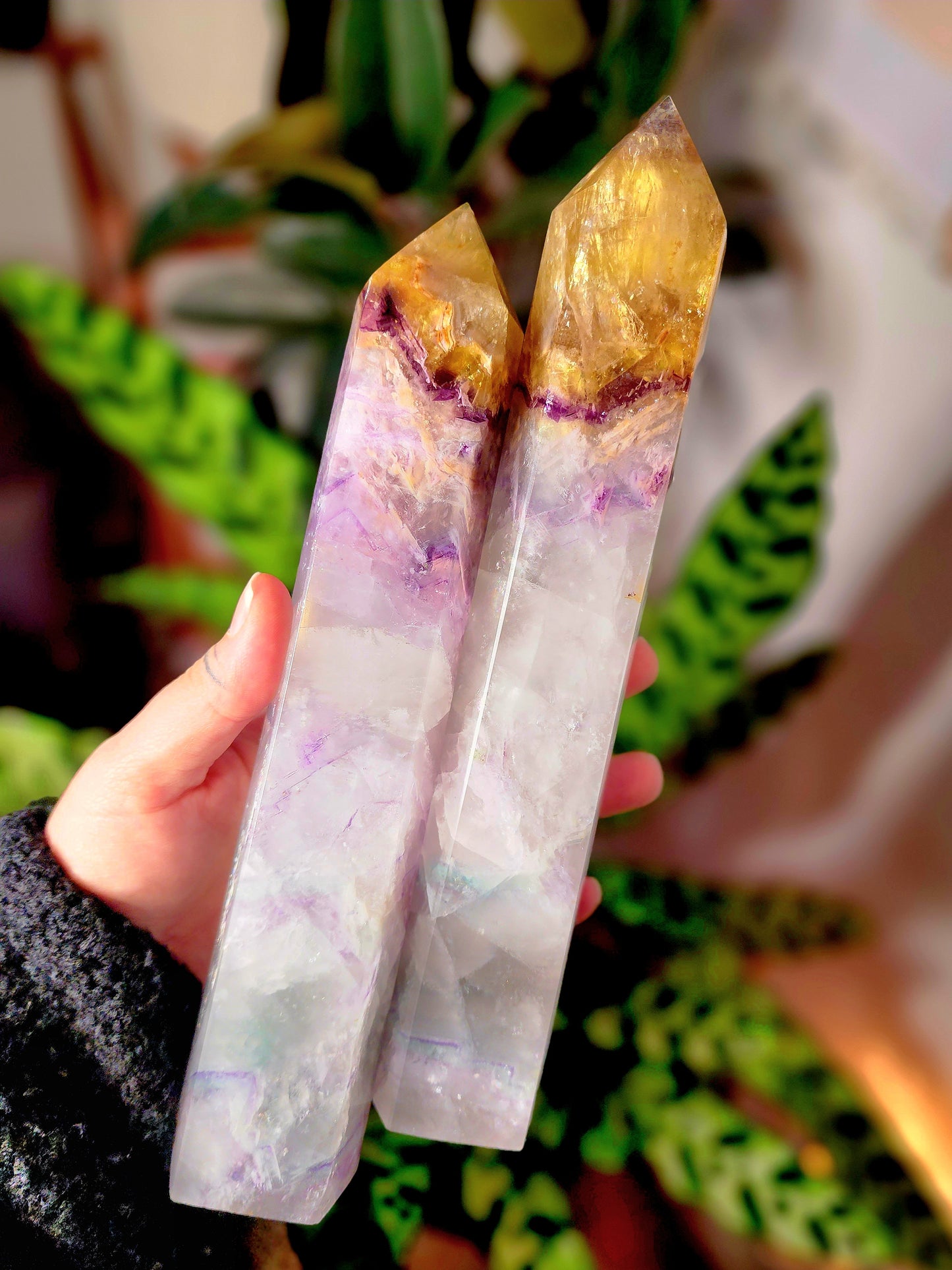 XL Rainbow Fluorite Towers