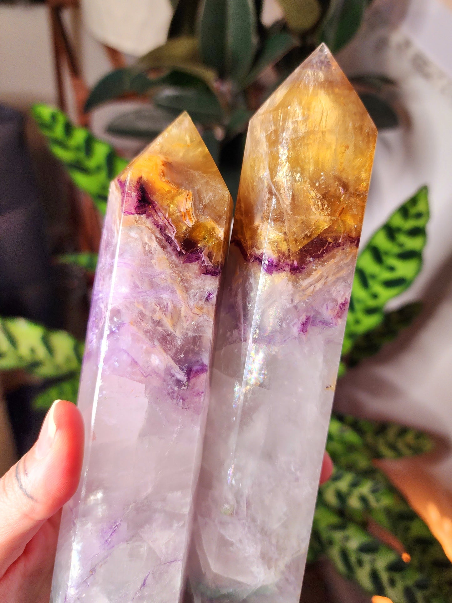 XL Rainbow Fluorite Towers