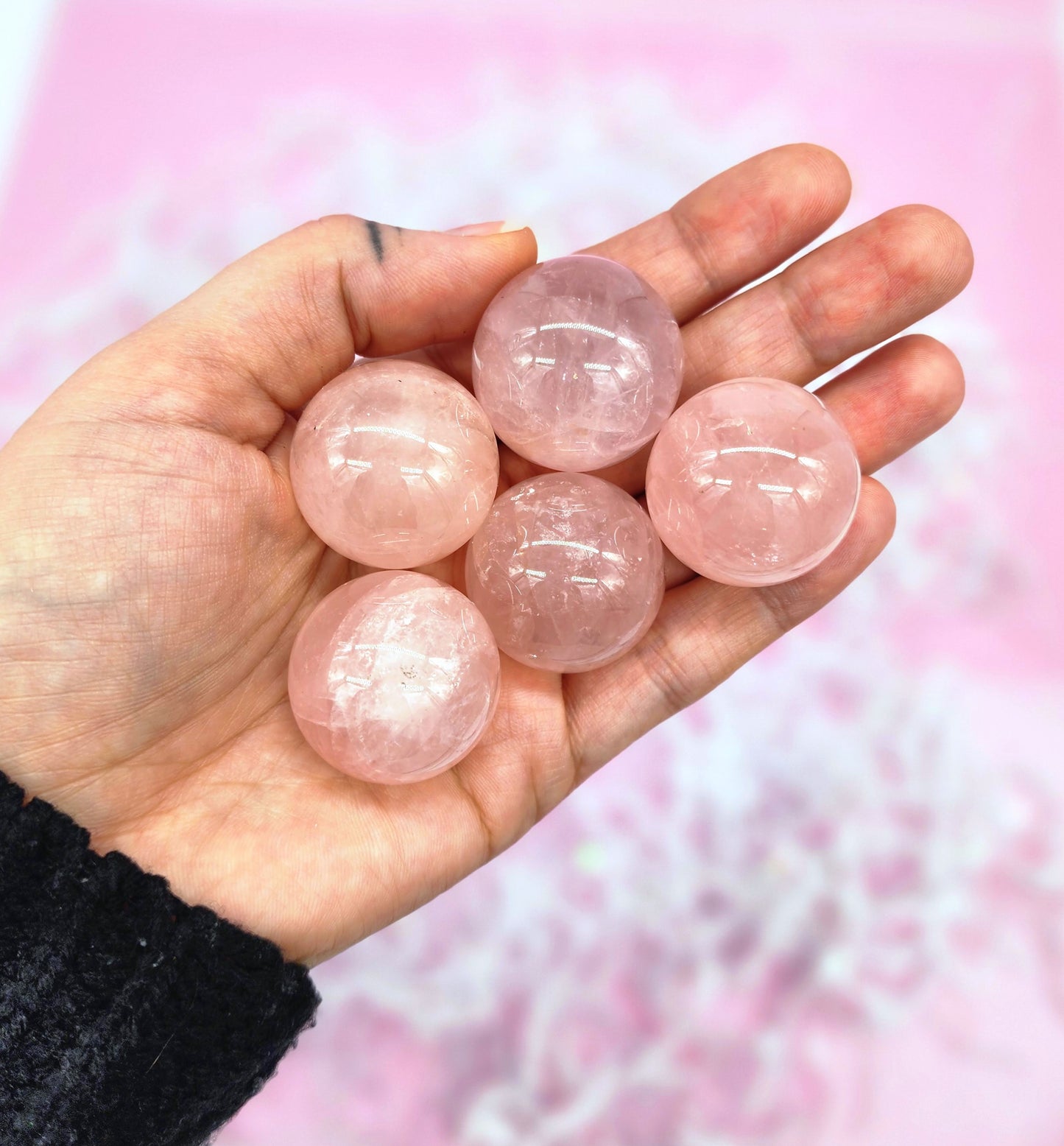 Star Rose Quartz Sphere