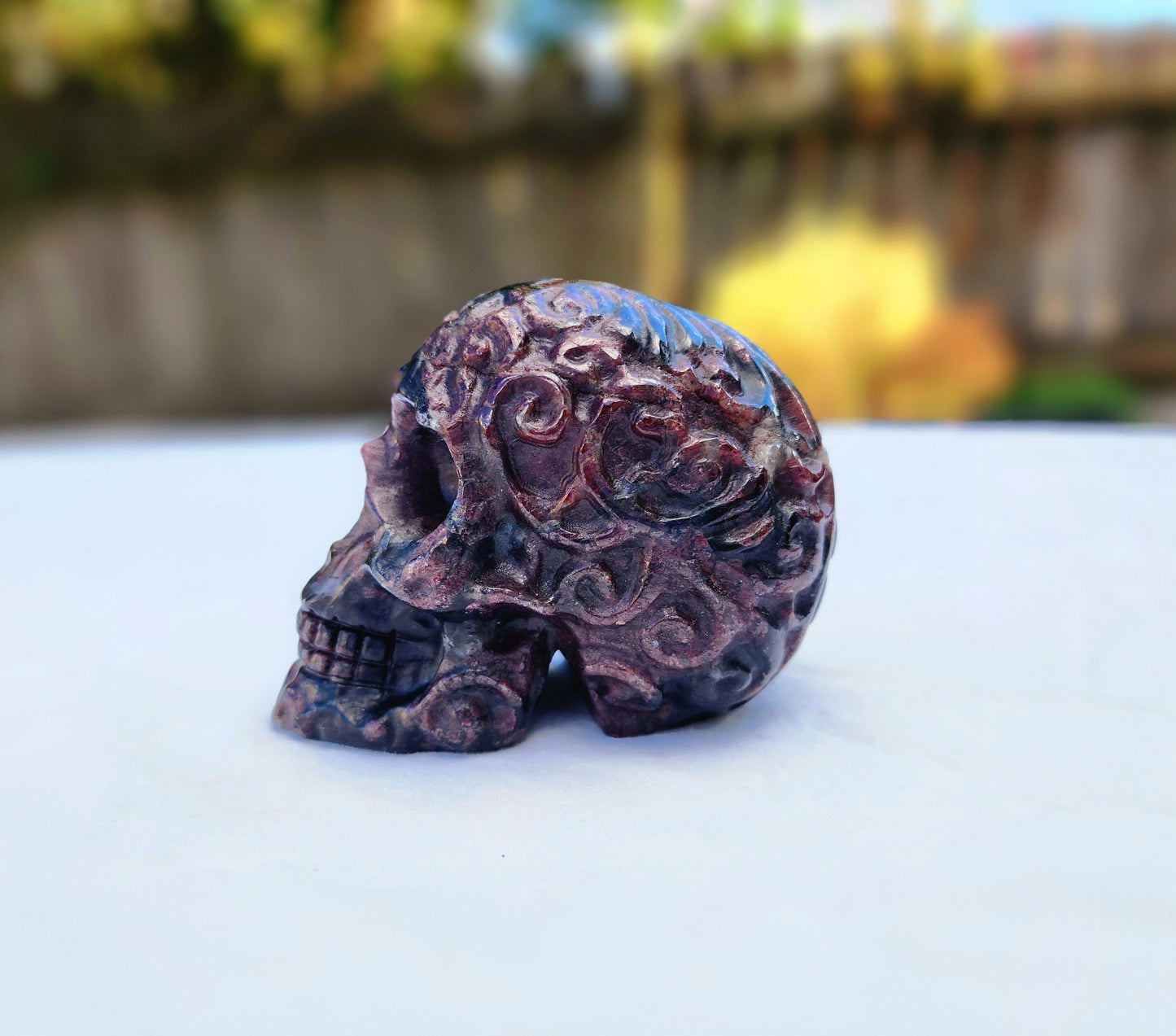 Garnet Skull