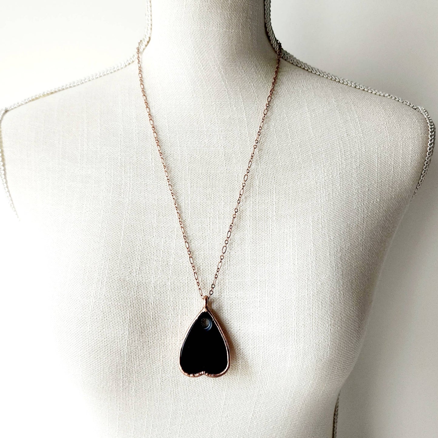 Obsidian Planchette Necklace