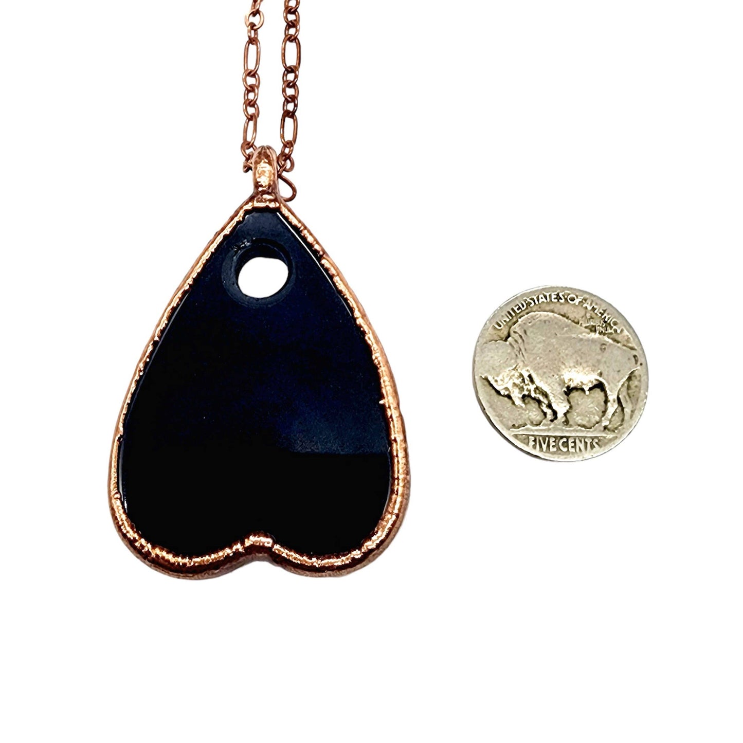 Obsidian Planchette Necklace