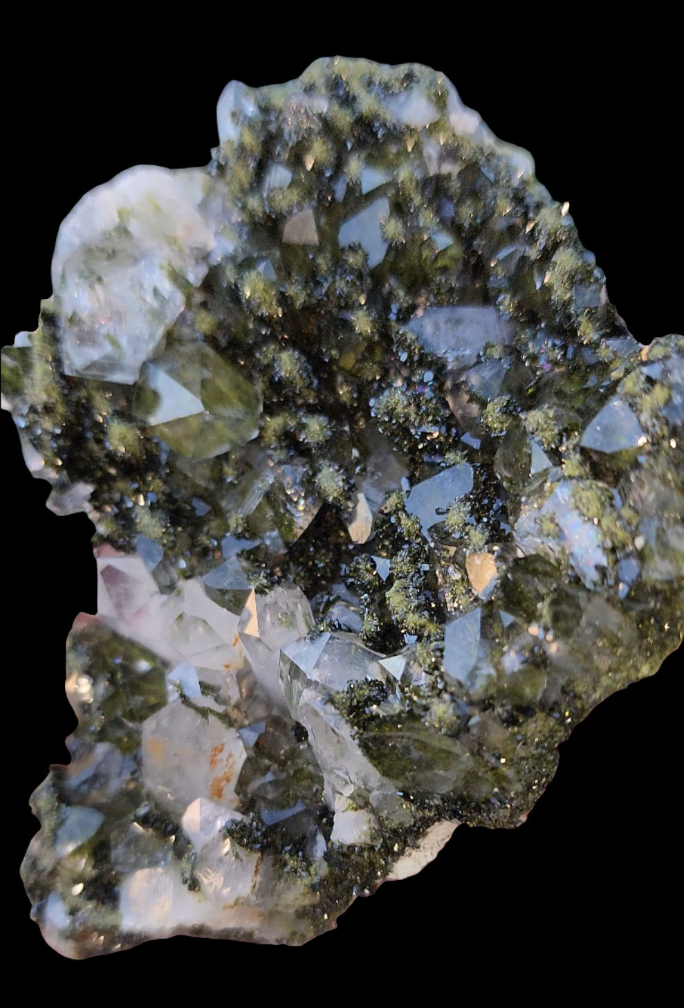 Epidote on Quartz