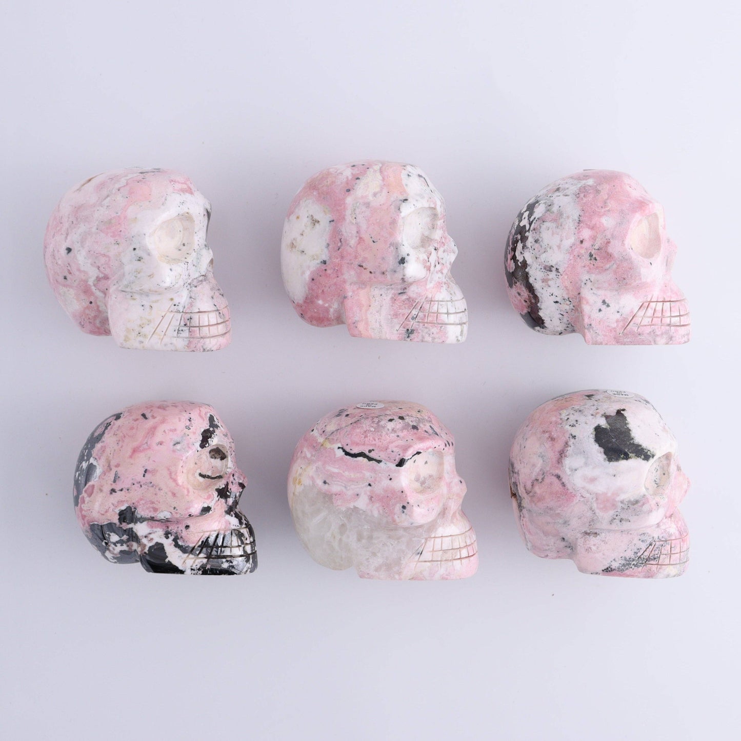 Rhodonite Skulls