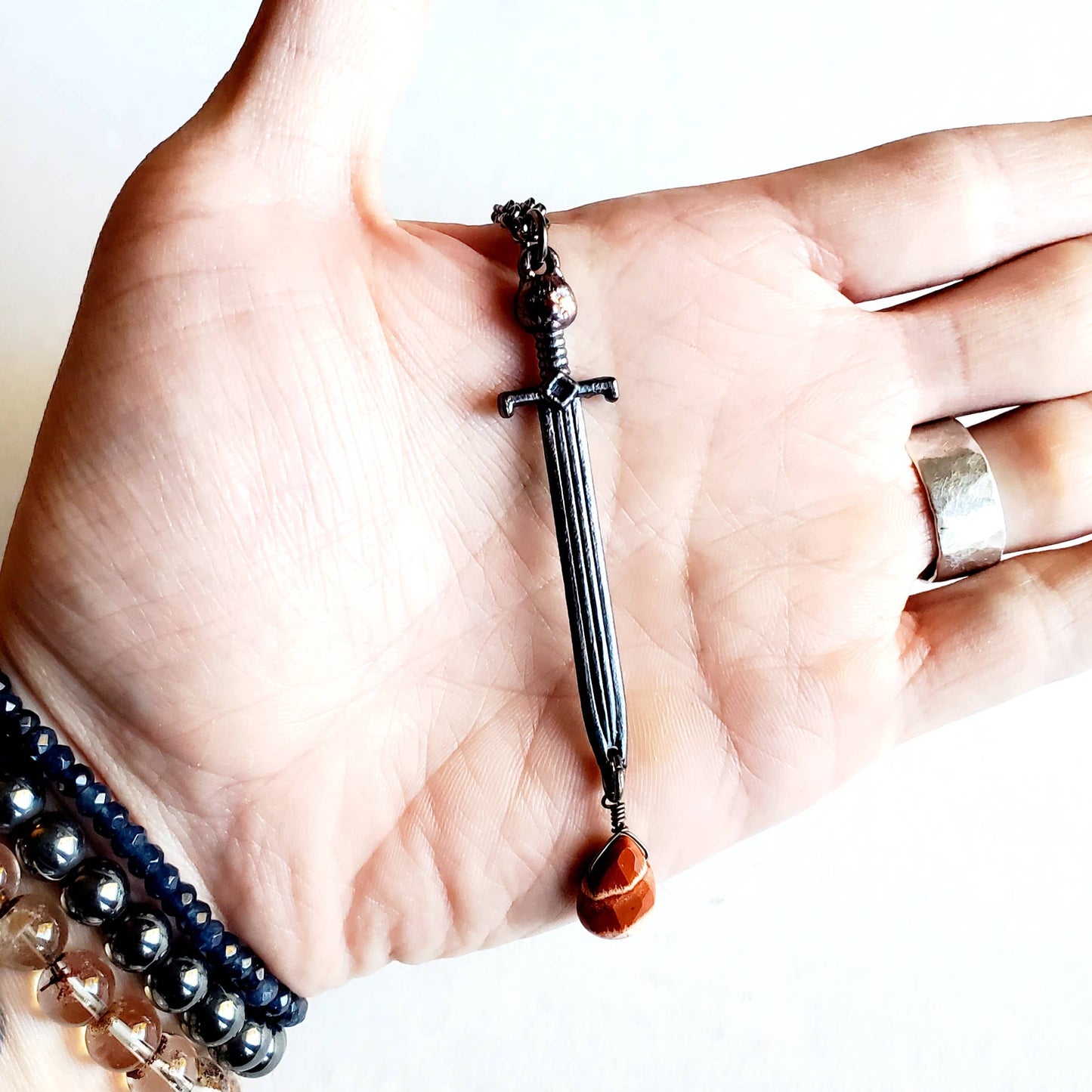 Doubled Edged Sword Necklace