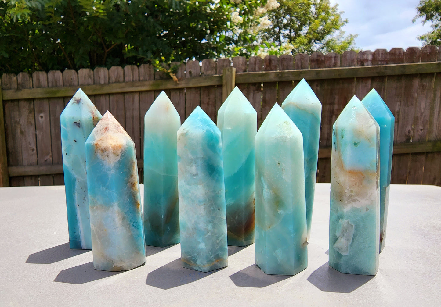 Blue Aragonite Towers