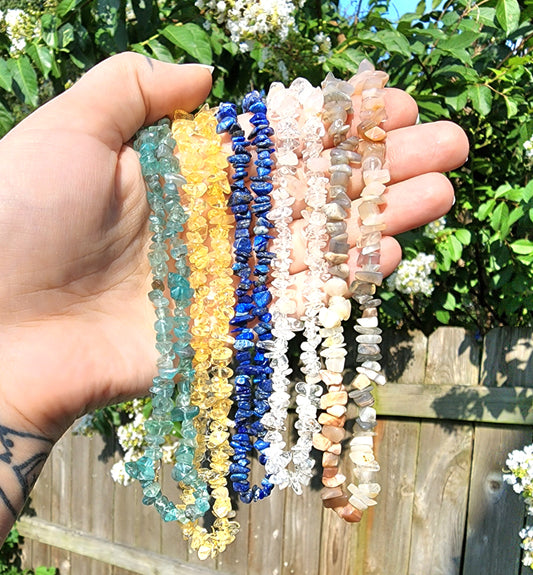 Gemstone Chip Choker