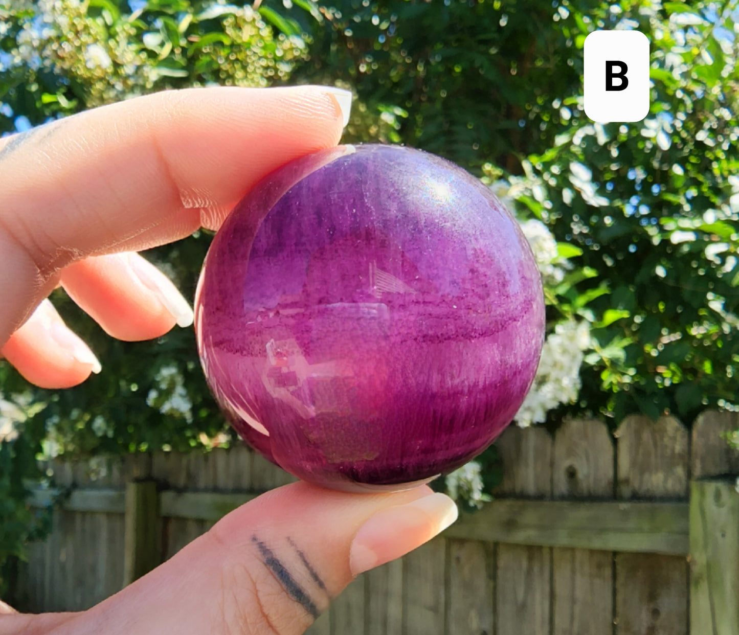 Purple/Magenta Fluorite Spheres