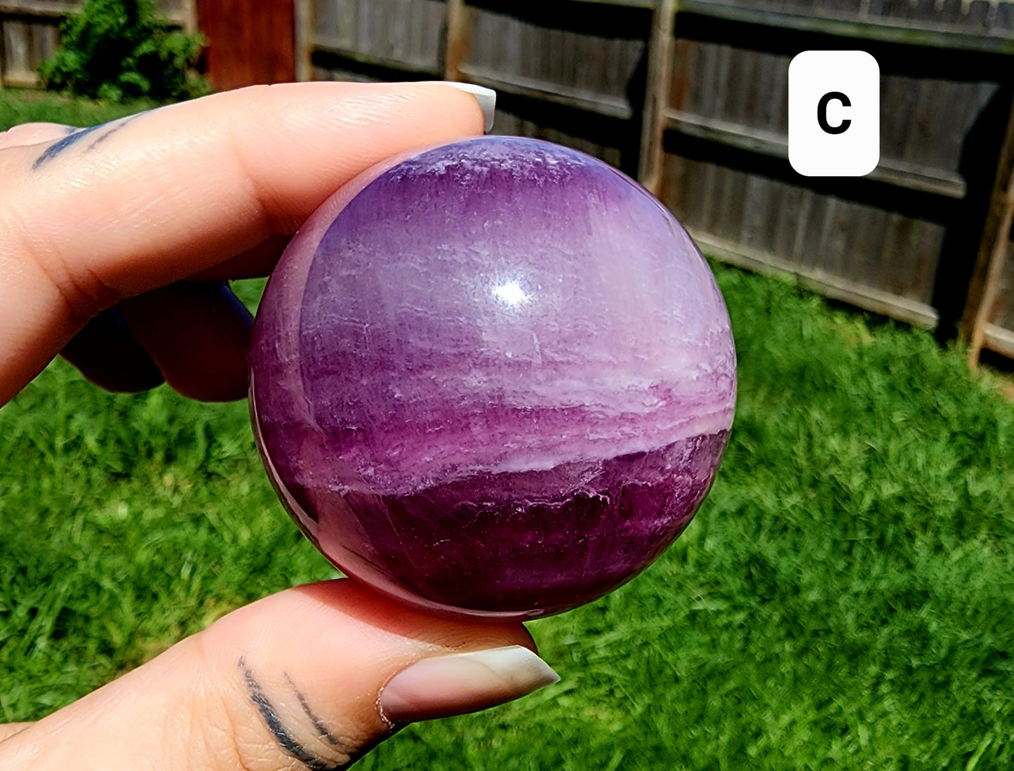 Purple/Magenta Fluorite Spheres