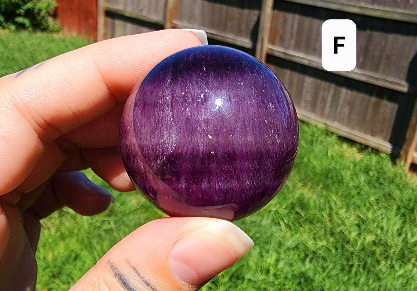 Purple/Magenta Fluorite Spheres