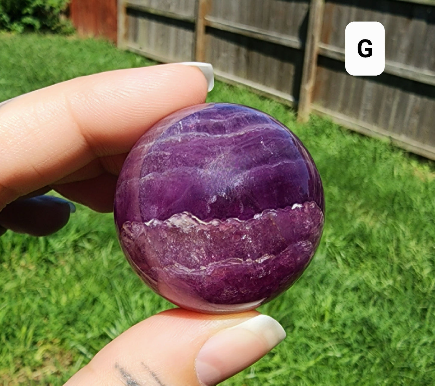 Purple/Magenta Fluorite Spheres