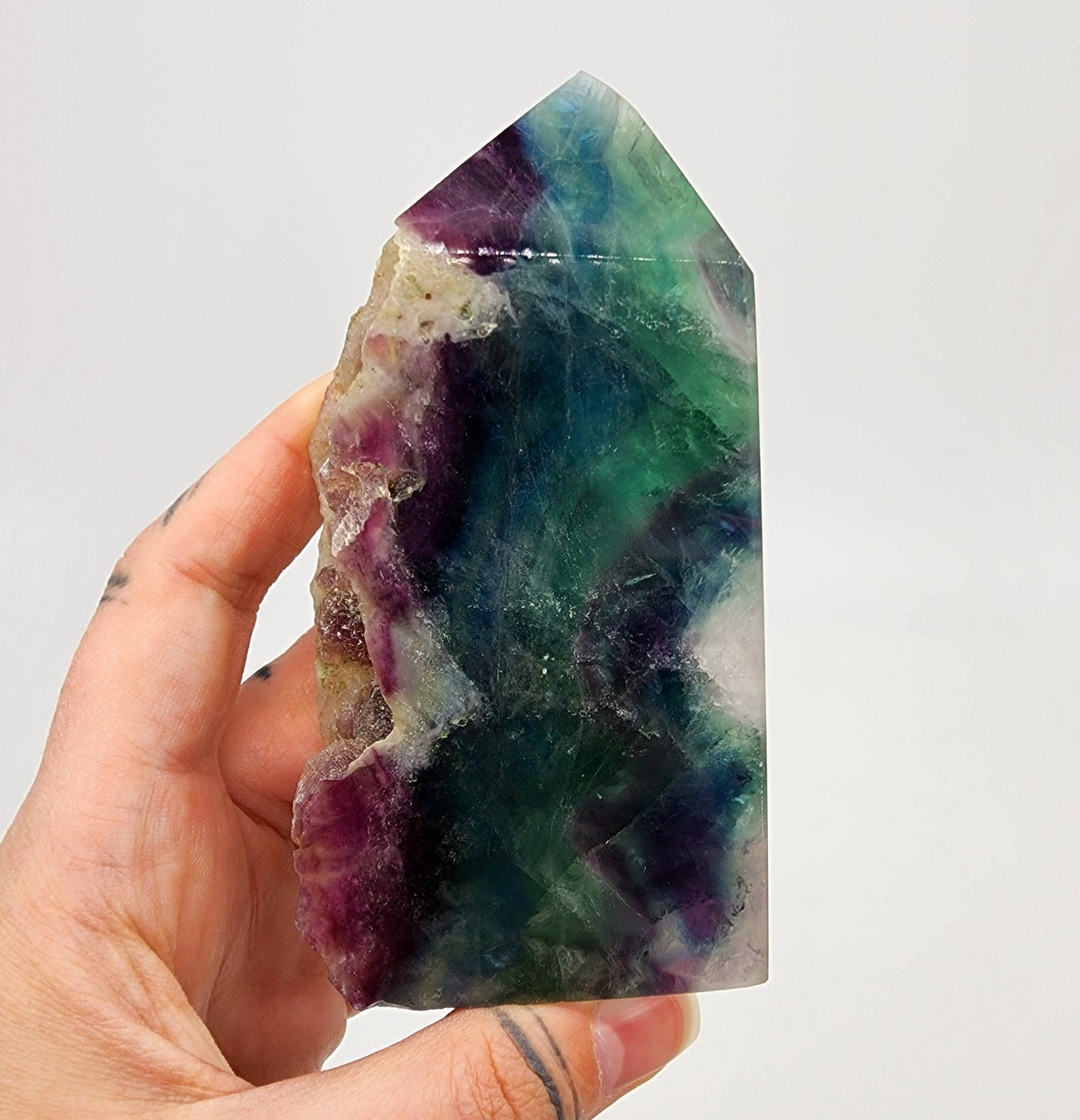 Rainbow Fluorite Points