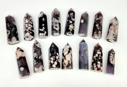 Black Flower Agate