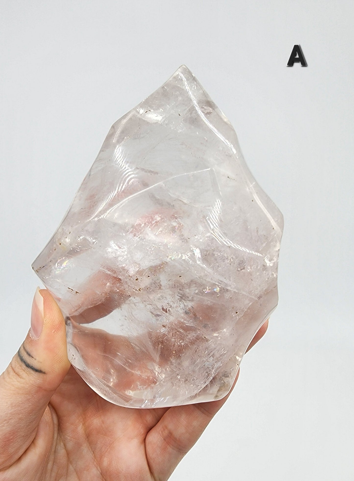 Clear Quartz Flames