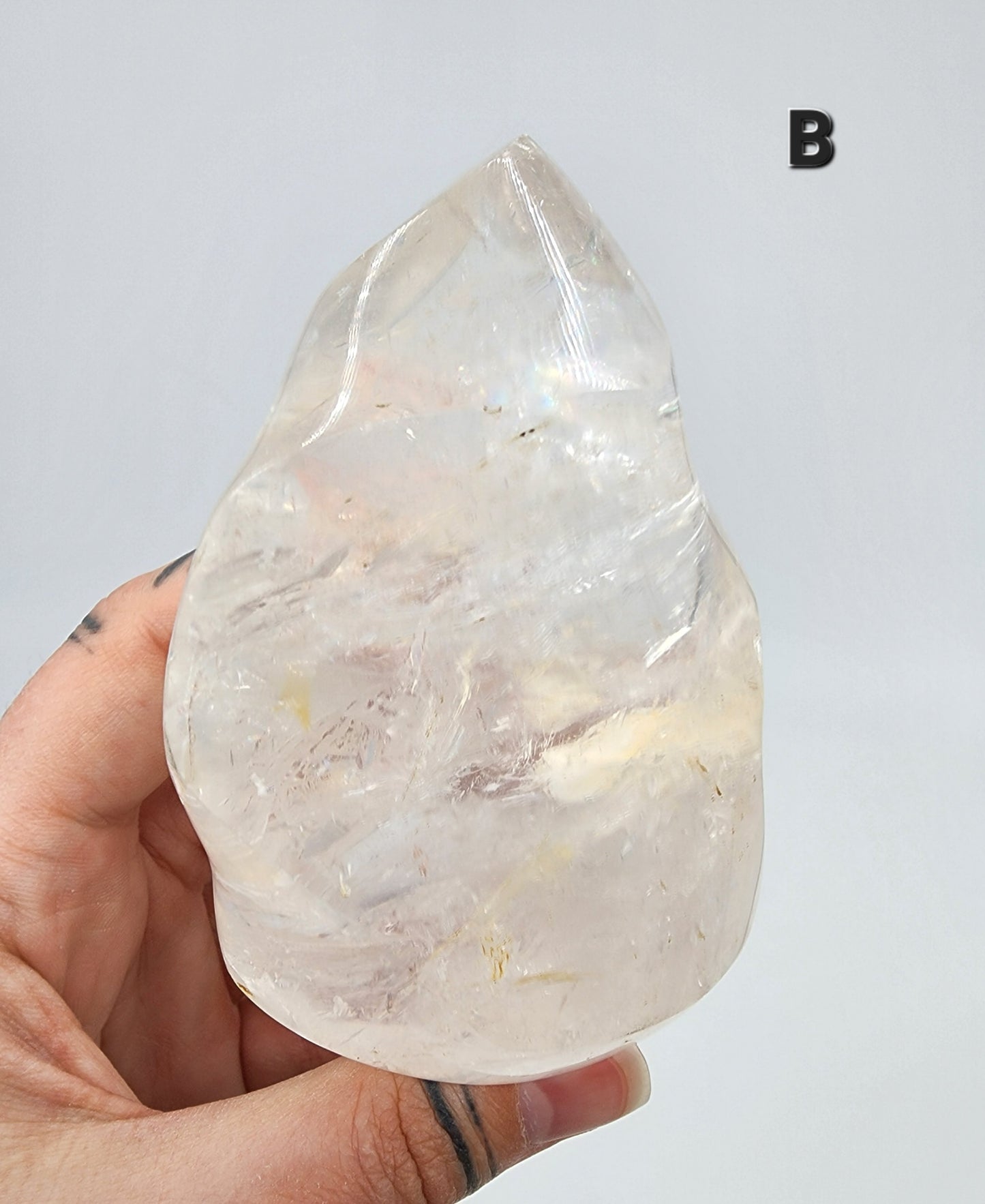 Clear Quartz Flames