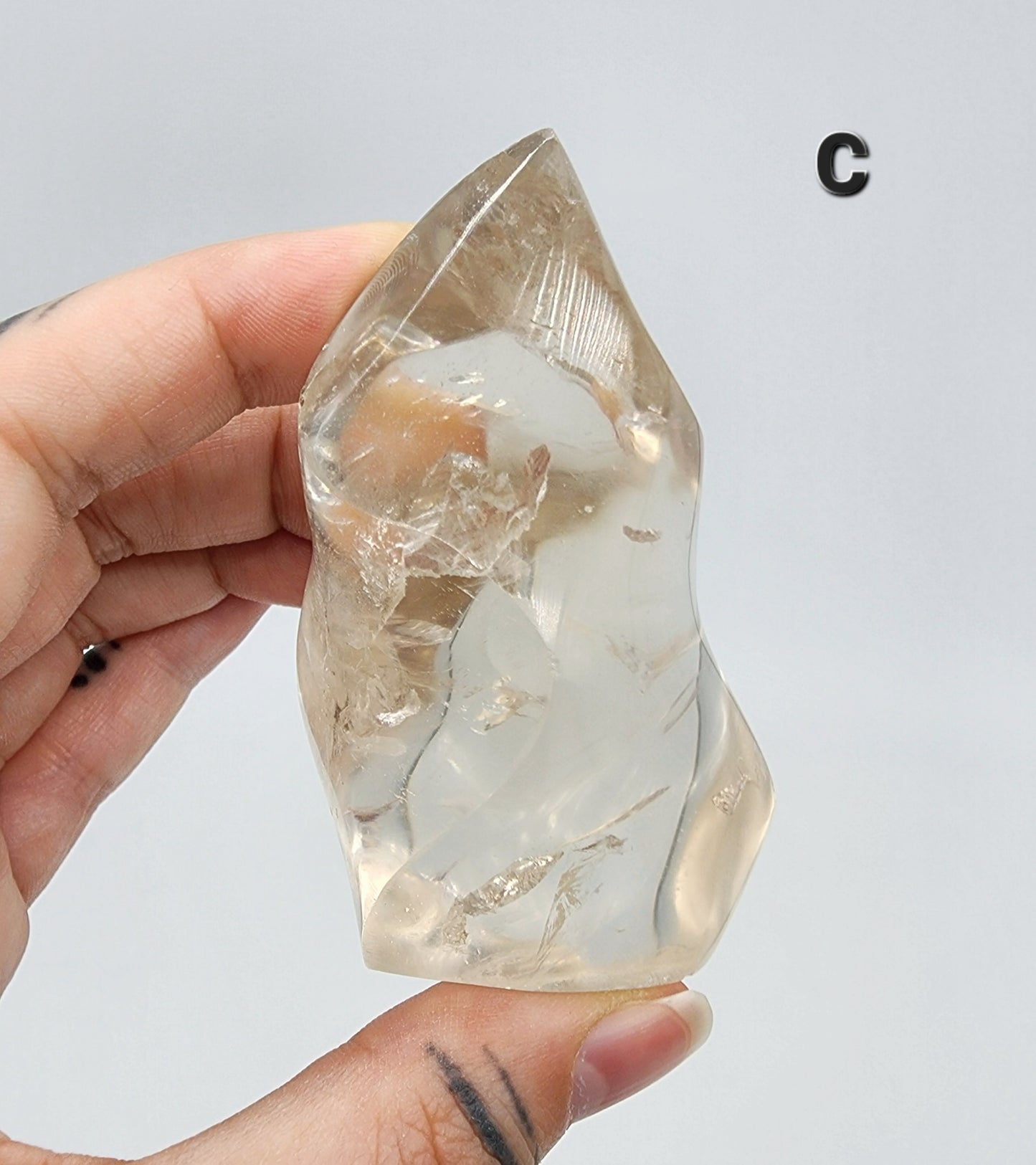 Clear Quartz Flames