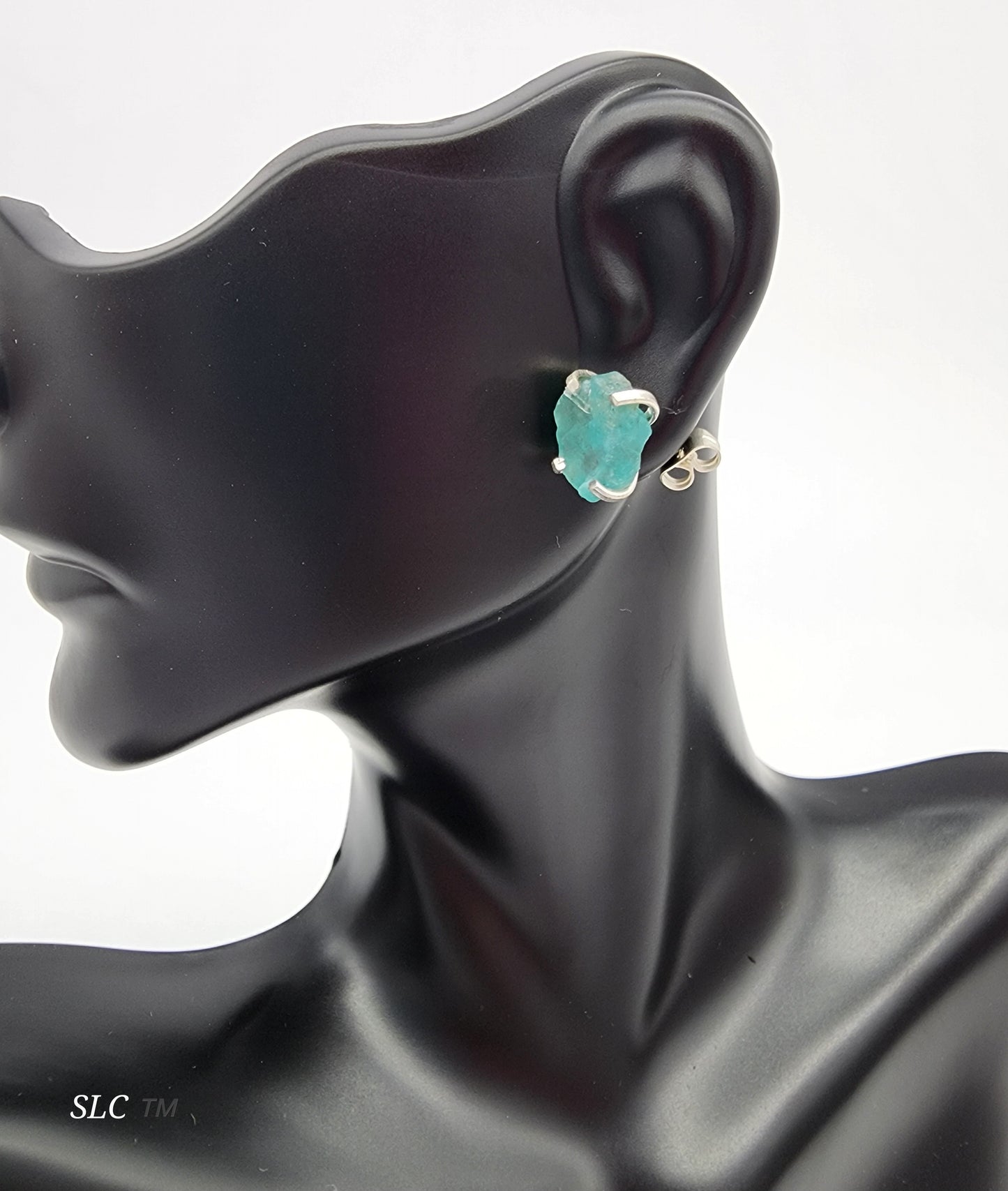 Blue Topaz Stud Earrings