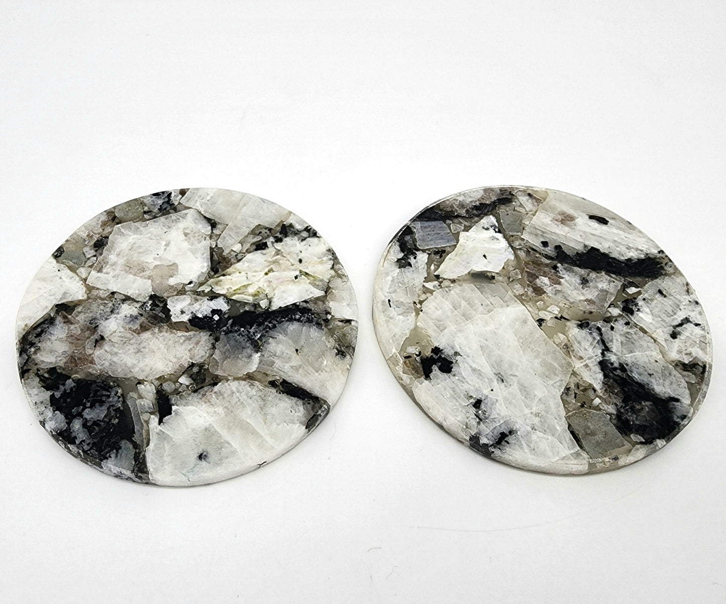 Rainbow Moonstone Coasters