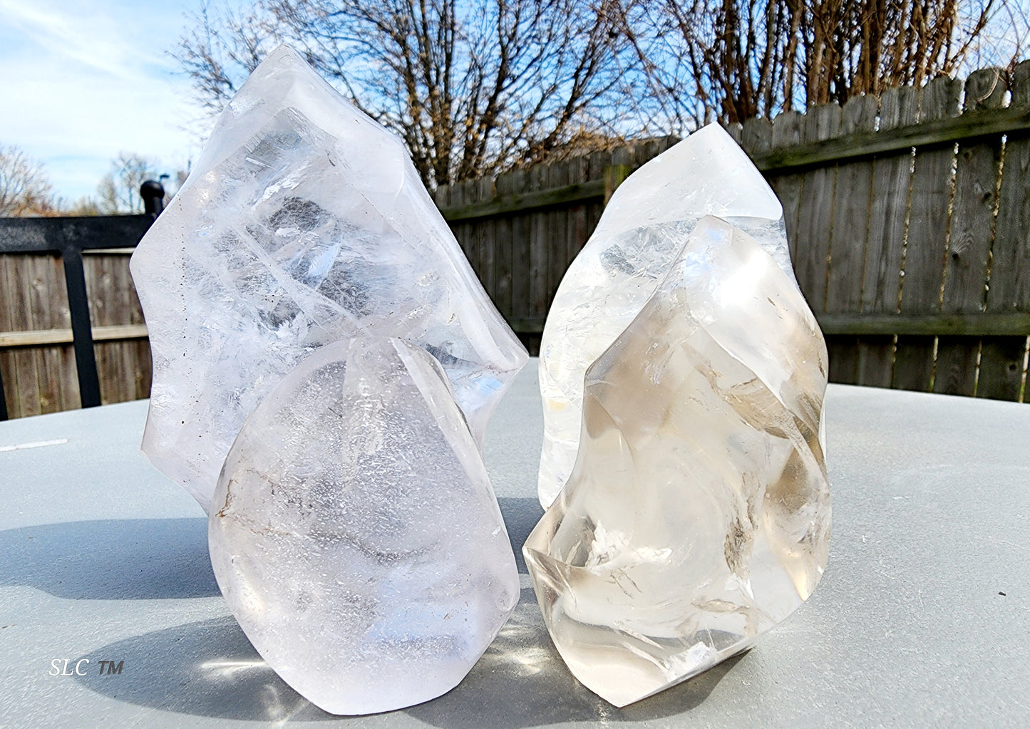 Clear Quartz Flames