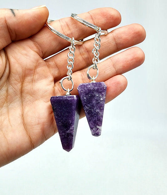 Lepidolite Keychain